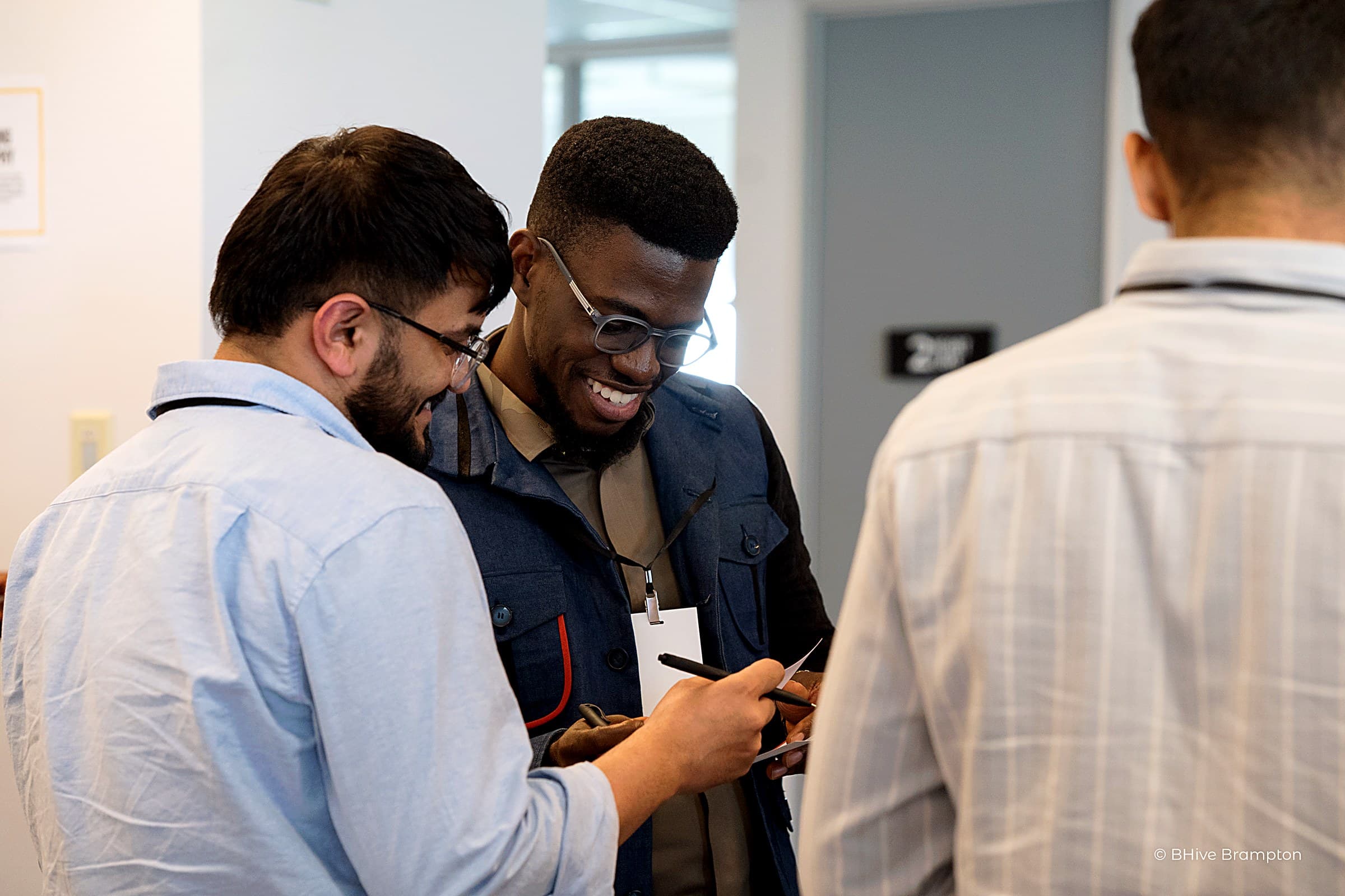 International founders laughing together