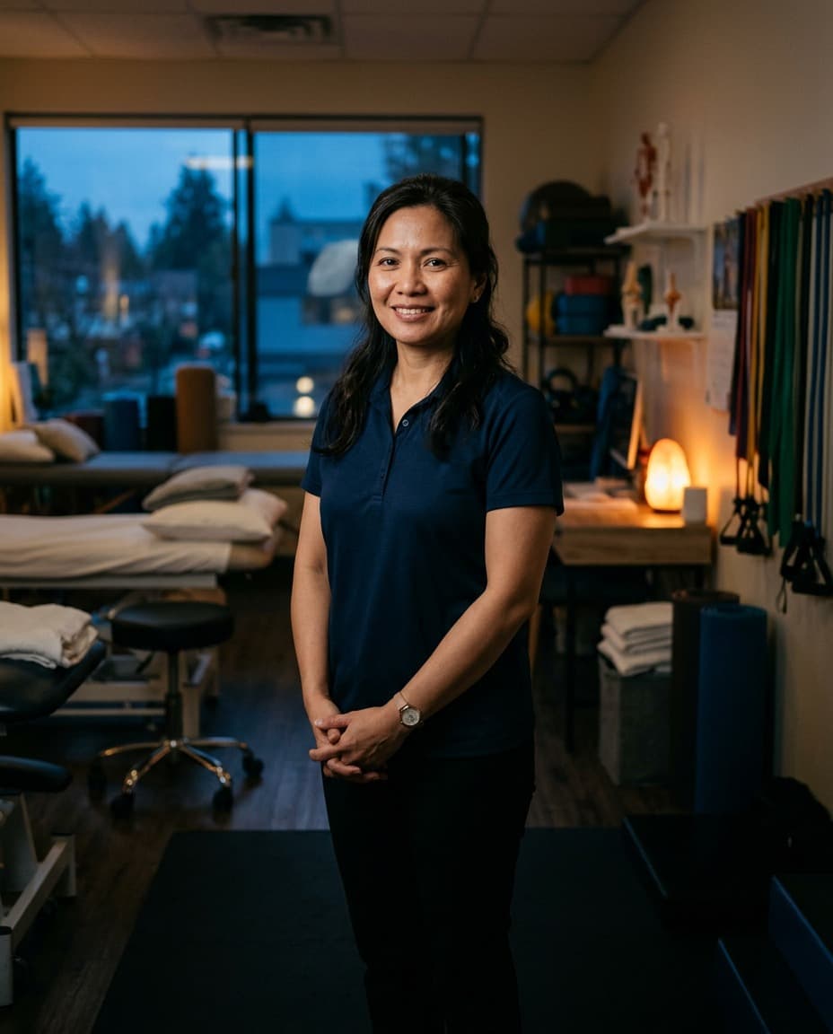 Owner of Ashgrove Physio & Rehab in her clinic